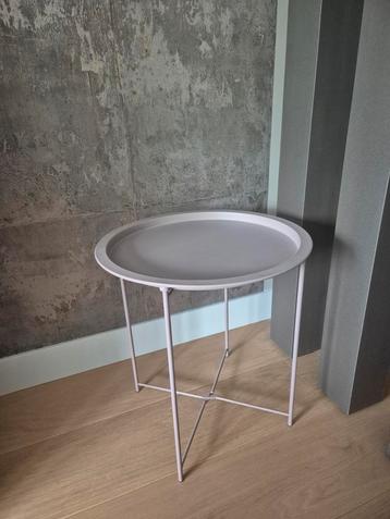 Bijzettafel oudroze (dienblad)