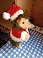 Tendertoys kerst egel knuffel met kerstpak en muts 24 cm, Ophalen of Verzenden