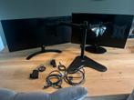 2x lg monitor met monitor arm, Computers en Software, Monitoren, HDMI, IPS, Ophalen of Verzenden, Zo goed als nieuw
