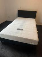 Boxspring 200x120, Ophalen, Gebruikt, Eenpersoons, Zwart