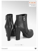 Enkellaarsjes, maat 36, hak 11 cm, graceland, Zwart, Lage of Enkellaarzen, Ophalen of Verzenden, Zo goed als nieuw