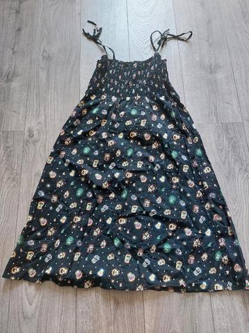 Vintage Dames Jurkje Jersey Skull Motief (Maat 40) beschikbaar voor biedingen