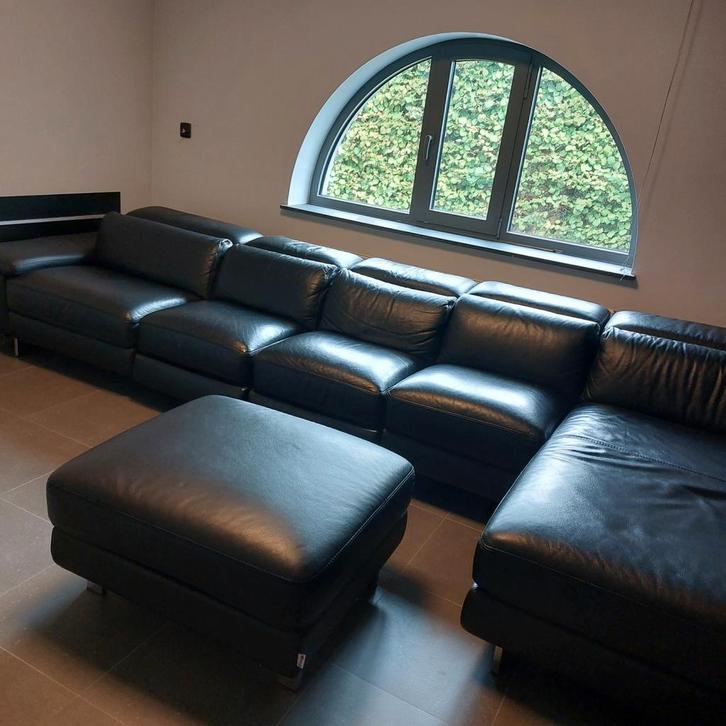Handgemaakt Bardi hoekbank - zo goed als nieuw!, Huis en Inrichting, Banken | Complete zithoeken, Zo goed als nieuw, Leer, Ophalen