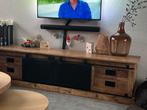 Mango houten TV meubel 200cm - Zo goed als nieuw!, Huis en Inrichting, Kasten | Televisiemeubels, Ophalen, Zo goed als nieuw, 200 cm of meer
