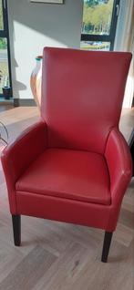 Prachtige leren stoelen met armleuning 2 stuks 125 euro, Ophalen, Zo goed als nieuw, Overige kleuren, Twee