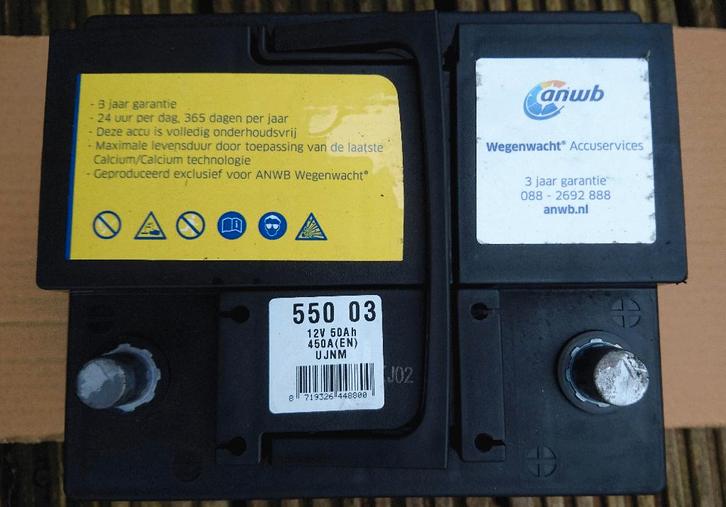 Accu 50Ah 450A, 2 weken oud, Auto-onderdelen, Accu's en Toebehoren, Nieuw, Ophalen