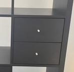 Zwart inzet voor ikea kallax met 2 lades, Ophalen, Zo goed als nieuw