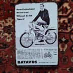 Batavus Bilonet G-50 Metalen wandplaat / wanddecoratie, Ophalen of Verzenden, Zo goed als nieuw