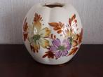 Pul Rond beige met bloemen, Ophalen of Verzenden