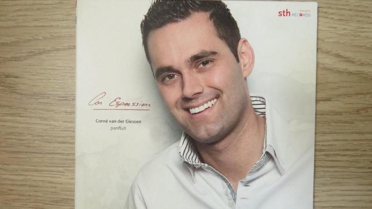 Cd panfluit: Con Espressione, Corne van der Giessen, orgel, Cd's en Dvd's, Cd's | Religie en Gospel, Zo goed als nieuw, Koren of Klassiek