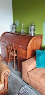 Antieke eiken bureau secretaire., Antiek en Kunst, Antiek | Meubels | Bedden, Ophalen of Verzenden