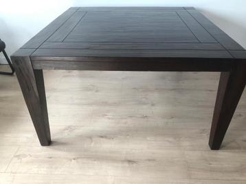Zsm ophalen Grote bruin zwart houten eettafel tot 8 personen beschikbaar voor biedingen