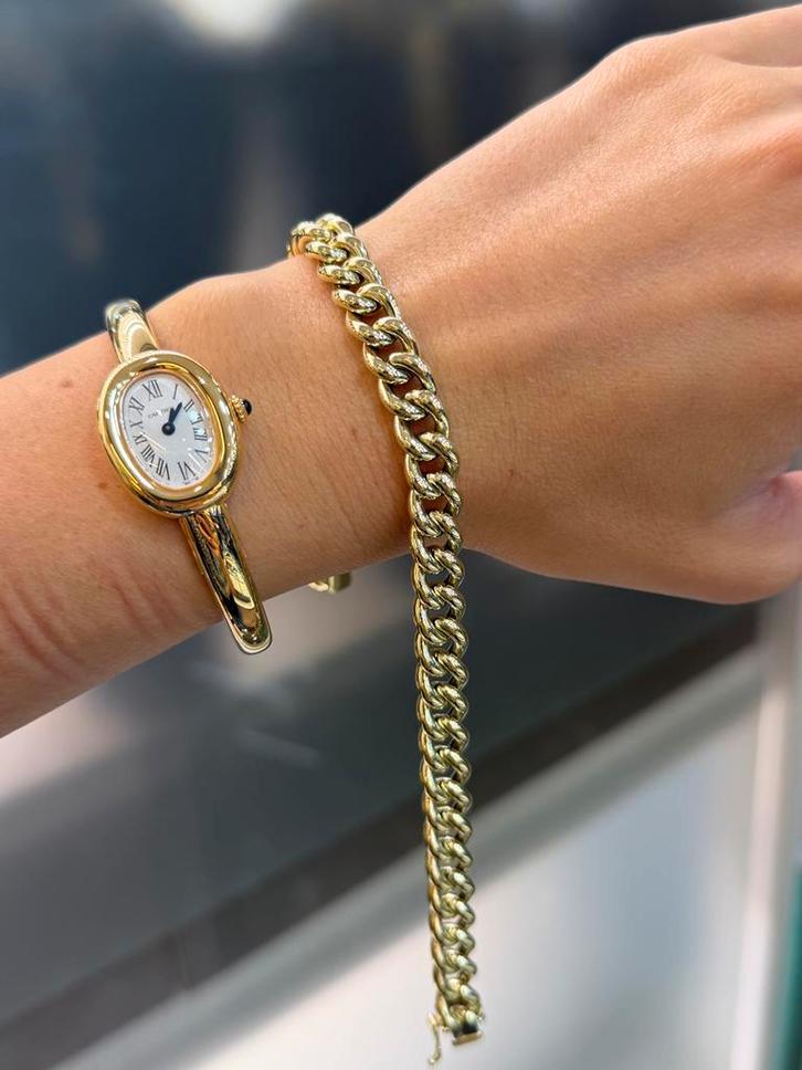 14KT Goud - 21.8 Gram - Armband - CUBAN, Sieraden, Tassen en Uiterlijk, Armbanden, Nieuw, Goud, Ophalen