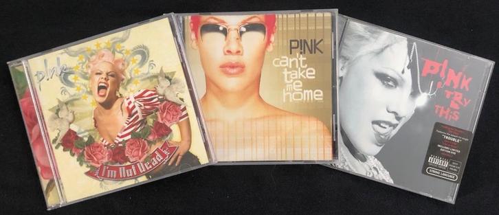 PINK - Can't take me home, Try this & I'm not dead 3 CDs+DVD, Cd's en Dvd's, Cd's | Pop, Zo goed als nieuw, 2000 tot heden, Ophalen of Verzenden