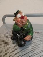 CARNAVAL zittende clown keramiek, Verzamelen, Ophalen of Verzenden, Zo goed als nieuw, Mens