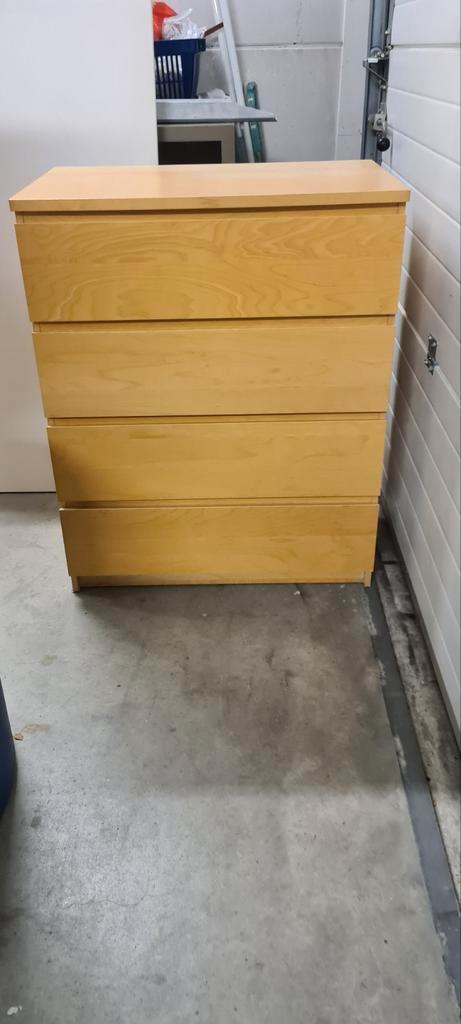 Nette ikea malm ladekast met 4 ruime lades, Huis en Inrichting, Kasten | Ladekasten, Zo goed als nieuw, Minder dan 100 cm, 50 tot 100 cm