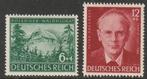 Duitsland 1943 855/856 Peter Rosegger, Postfris, Postzegels en Munten, Postzegels | Europa | Duitsland, Overige periodes, Verzenden
