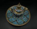 İnktpot,Brons,Emaille,1850-1900, Antiek en Kunst, Antiek | Koper en Brons, Ophalen of Verzenden, Brons