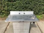 Los rvs spoelkak werkblad opleg element met kleine wasbak, Ophalen, Gebruikt, Minder dan 100 cm