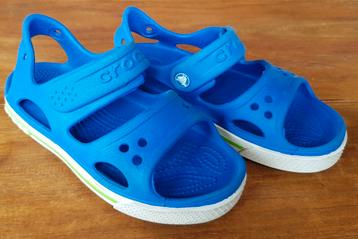 Crocs sandalen met klittenbandsluiting blauw maat C11 28-29