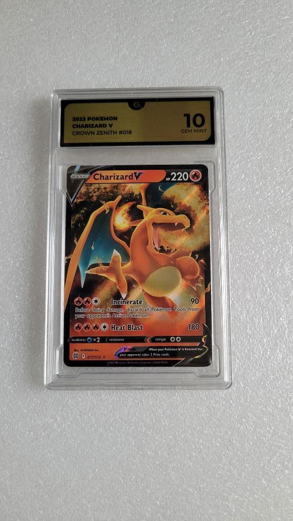 Charizard V, Hobby en Vrije tijd, Verzamelkaartspellen | Pokémon, Zo goed als nieuw, Losse kaart, Foil, Ophalen of Verzenden