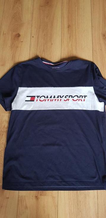 T-shirt Tommy Sport. Donkerblauw, maat L  beschikbaar voor biedingen