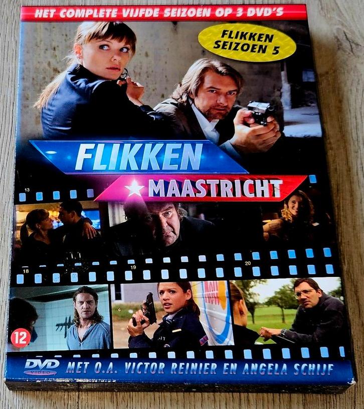 Flikken Maastricht - Seizoen 5 - 3DVD Boxset, Cd's en Dvd's, Dvd's | Tv en Series, Zo goed als nieuw, Drama, Boxset, Vanaf 12 jaar