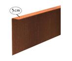Cortenstaal kantopsluiting borderrand gezet 230x0,3x29cm, Overige materialen, 25 tot 50 cm, Ophalen of Verzenden, Minder dan 25 cm