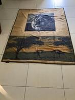 1x deken plaid sierdeken bedsprei 195 x 145 cm leeuw print, Ophalen of Verzenden, Zo goed als nieuw