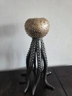 Kandelaar kaarsenhouder kwal jellyfish goud groen, Huis en Inrichting, Woonaccessoires | Kandelaars en Kaarsen, Overige materialen