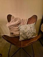 Lederen Vlinderstoel - Stijlvol & Comfortabel, Huis en Inrichting, Fauteuils, Ophalen of Verzenden