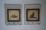 vintage makkumer tegel borduurpakket nouvelle boot dorp 2x, Ophalen of Verzenden, Nieuw, Handborduren, Borduurpakket