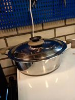 AMC pan voor gas 24 cm, Huis en Inrichting, Keuken | Potten en Pannen, Ophalen of Verzenden, Gebruikt, Rvs, Koekenpan of Braadpan