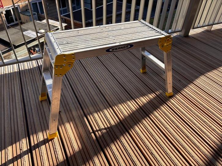 Werkplatform opstapje, Doe-het-zelf en Verbouw, Ladders en Trappen, Gebruikt, Trap, Minder dan 2 meter, Opvouwbaar of Inschuifbaar