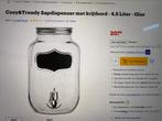 Sapdispenser, limonade, water met kraan, Verzenden