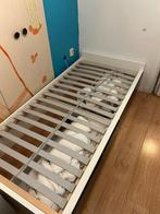 Ikea - 1 persoons bed met lattenbodem en  lades, Huis en Inrichting, Slaapkamer | Bedden, 90 cm, Gebruikt, Eenpersoons, Wit