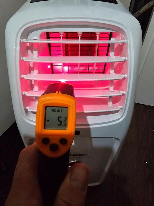 arico mobiele A werkend te zien 9000btu koud/evtw met vwarm, Witgoed en Apparatuur, Airco's, Zo goed als nieuw, Mobiele airco