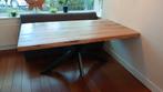 Eettafel met stalen spinnenpoot 180x100x6 mangohout, Ophalen, 100 tot 150 cm, Nieuw, Vijf personen of meer