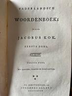 Jacobus Kok - Vaderlandsch Woordenboeken 1780  Zonder pl., Antiek en Kunst, Ophalen of Verzenden