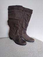 Gabor dames laarzen met hak maat 7 = 40.5 taupe ZGAN, Hoge laarzen, Gabor, Ophalen of Verzenden, Zo goed als nieuw