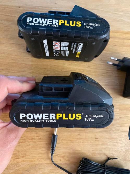 2x accu Power Plus, Doe-het-zelf en Verbouw, Gereedschap | Machine-onderdelen en Toebehoren, Zo goed als nieuw, Ophalen of Verzenden