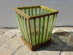 Partij rustieke sfeerlichten roestig metaal & glas (8 stuks), Ophalen