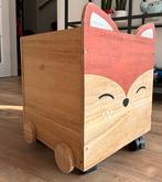Houten speelgoedkist met vossenprint, Ophalen of Verzenden, Zo goed als nieuw, Overige typen