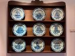 Set van 9 Delfts blauwe borden Sail Amsterdam, Ophalen, Nieuw, Overige typen