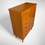 Vintage 6-ladekast uit Zweden, 5 laden of meer, 100 tot 150 cm, Teakhout, ?