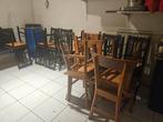 Houten tafels en stoelen, Huis en Inrichting, Ophalen, Gebruikt, Bruin