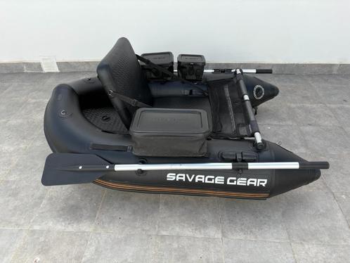 Bellyboot met Floatplus Compact Edition + elektromotor, Watersport en Boten, Hengelsport | Roofvissen, Zo goed als nieuw, Complete set