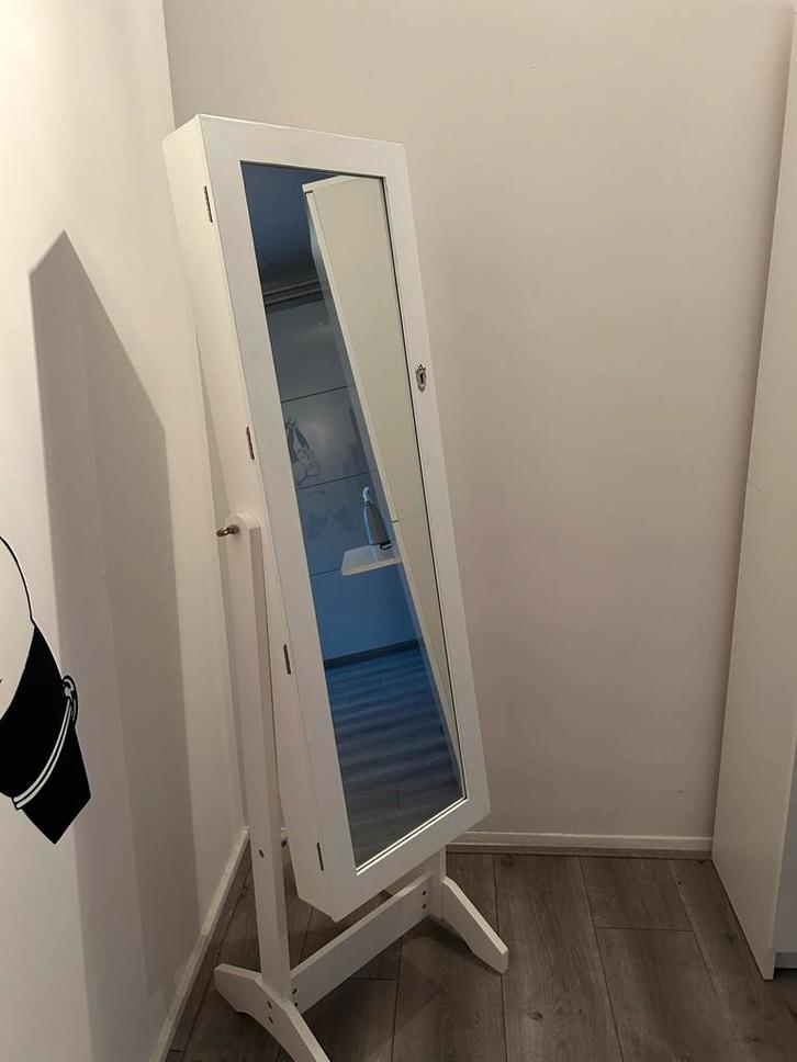 Spiegel met kastruimte, Huis en Inrichting, Woonaccessoires | Spiegels, Gebruikt, 50 tot 75 cm, 150 tot 200 cm, Rechthoekig, Ophalen