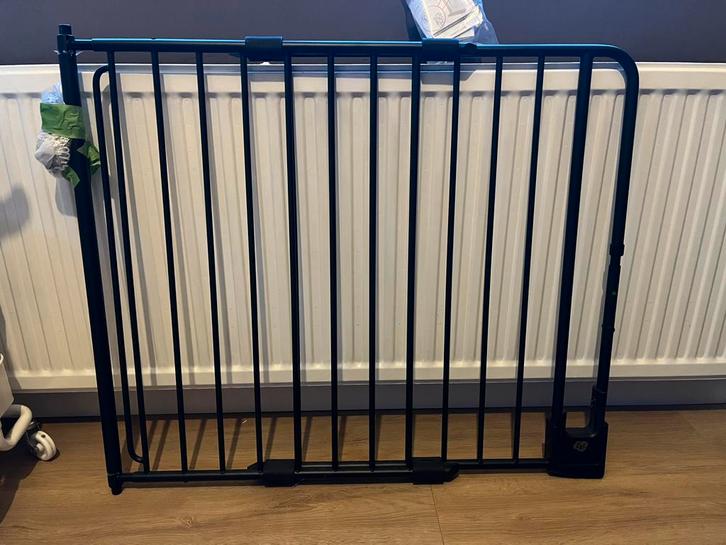 Zwart traphekje, Kinderen en Baby's, Traphekjes, Zo goed als nieuw, Klemhekje, Metaal of IJzer, 115 cm of meer, Ophalen