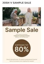Ticket voor de JoshV sample sale 25/10, Tickets en Kaartjes, Evenementen en Festivals, Eén persoon